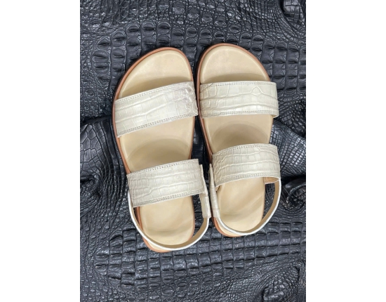 Sandal da cá sấu nữ Lecosto 