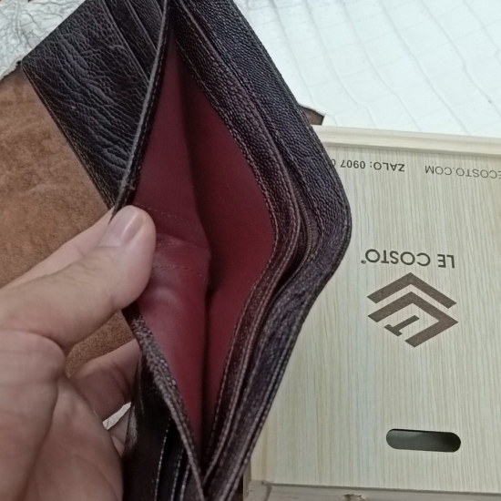 Ví da đà điểu 2 mặt ĐV6-2