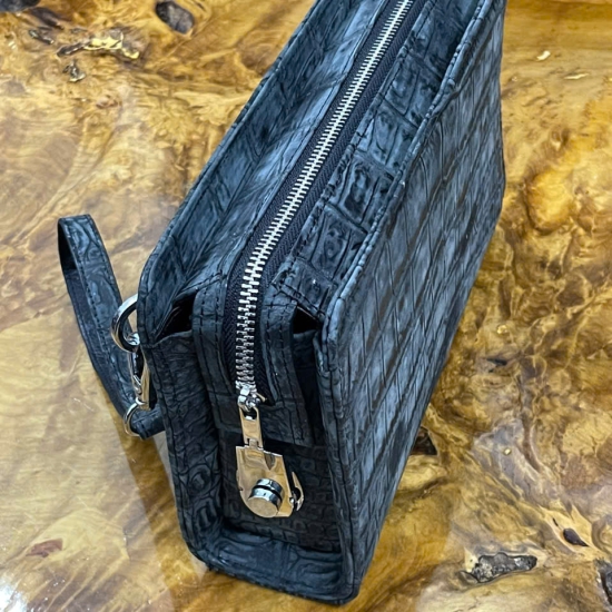 Cầm tay da cá sấu Lubuk khóa số