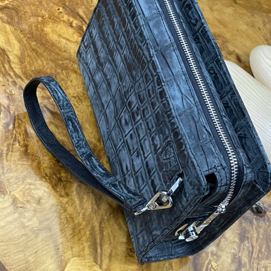 Cầm tay da cá sấu Lubuk khóa số