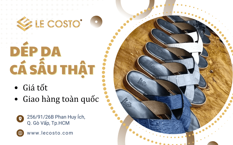 dép da cá sấu