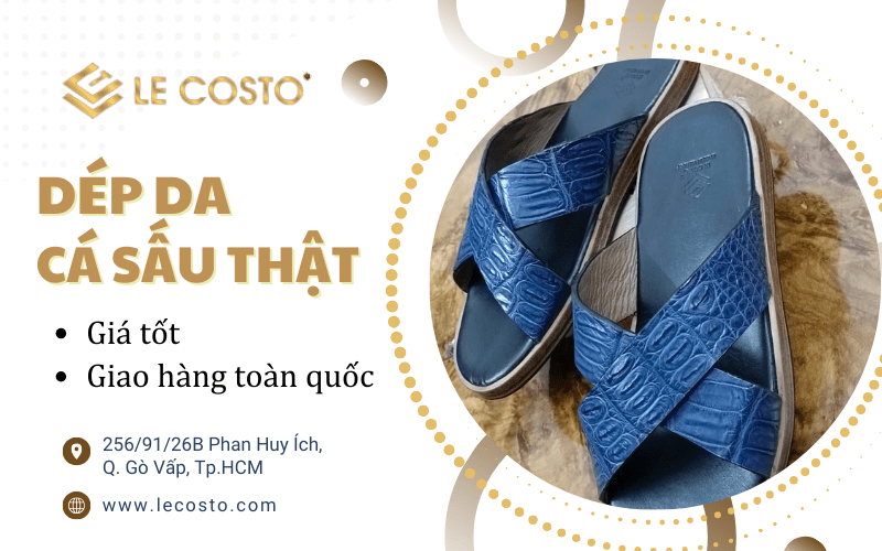 dép da cá sấu