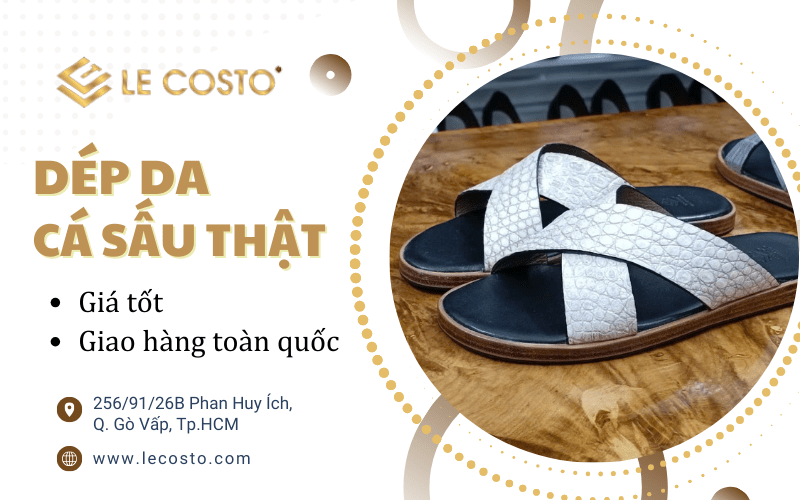 dép da cá sấu