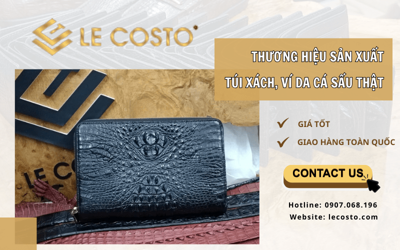 túi xách, ví da cá sấu